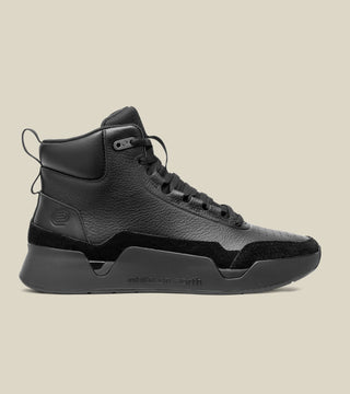 women's high-top leather trainer