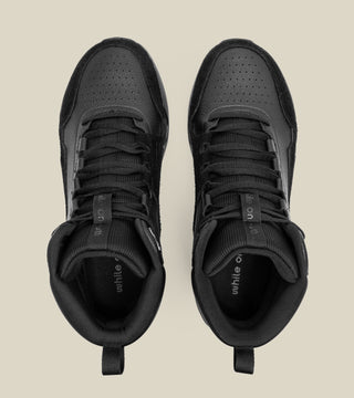 men's high-top leather trainer