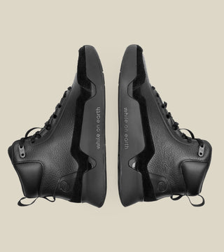 women's high-top leather trainer