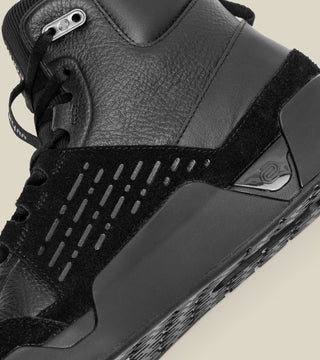 women's high-top leather trainer