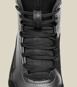 men's high-top leather trainer