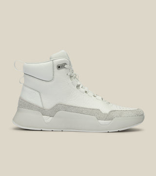 men's high-top leather trainer